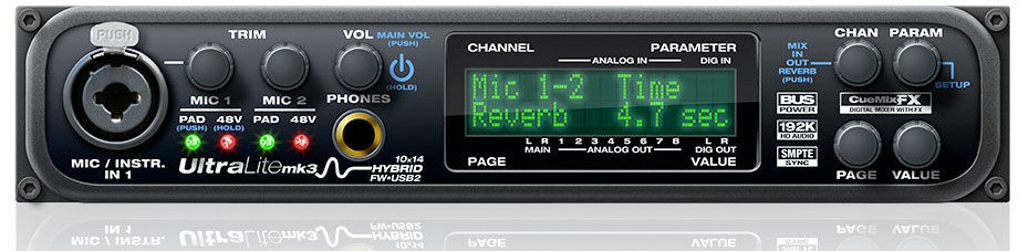 Аудио интерфейс Motu UltraLite Mk3 Hybrid USB