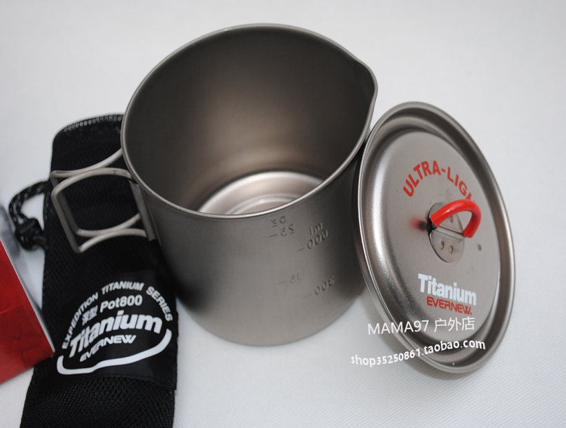 Походная посуда Evernew eca267r Titanium Mug Pot 0.9L