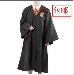 哈利波特魔法袍hp7学院服饰cos服装格兰芬多校服哈利披风斗篷衣服