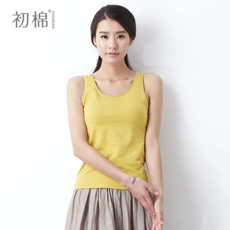 纯色工字吊带背心