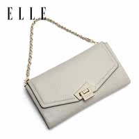 【新品】ELLE女包秋冬休闲纯色单肩包62070犀牛纹牛皮单肩包