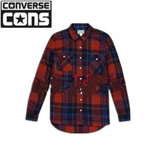 Рубашка мужская 15年9月正品匡威 女装休闲格子长袖衬衫12938c441 Converse