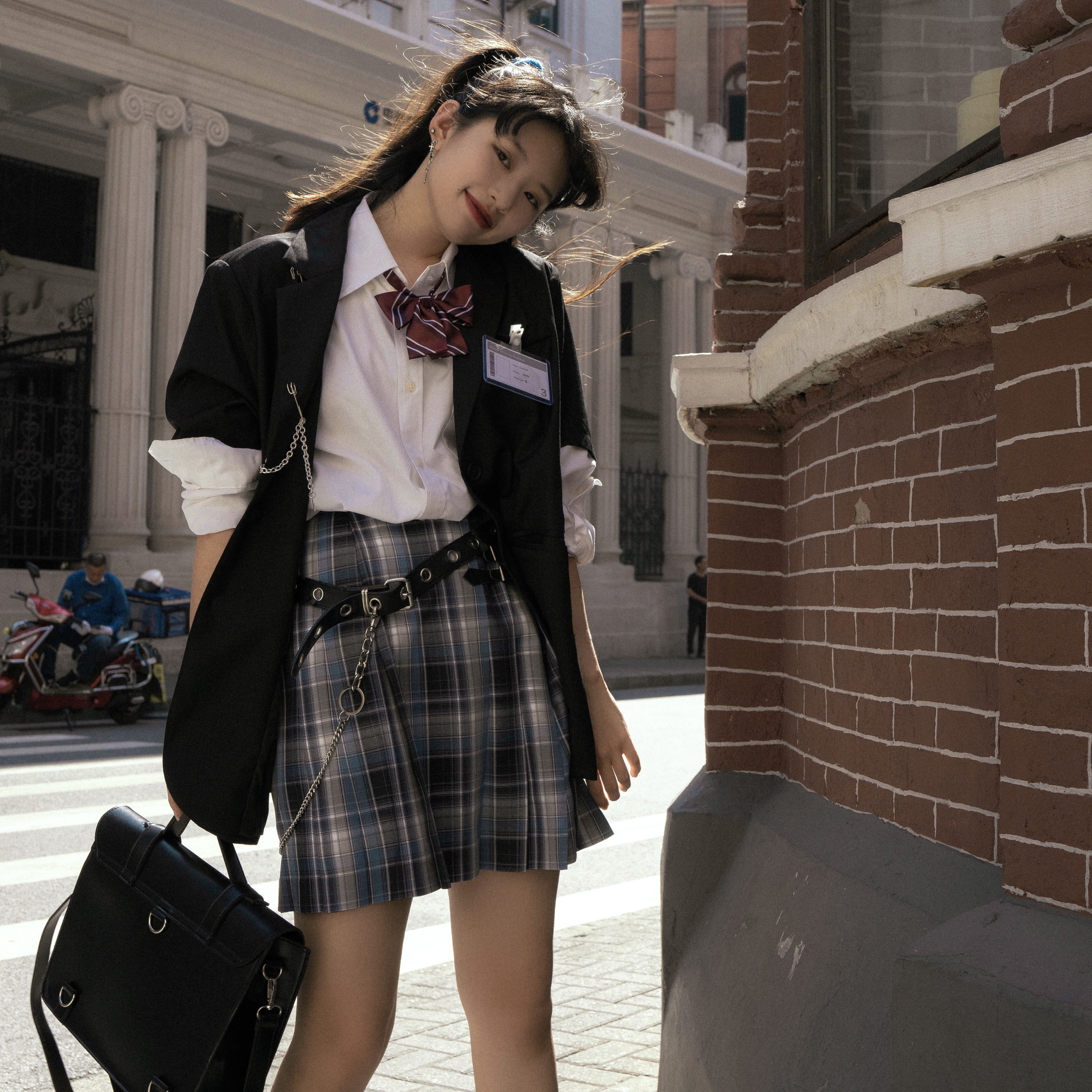 鳳凰於飛 完售展示 肆玖城國子監北京班服jk原創制服格裙