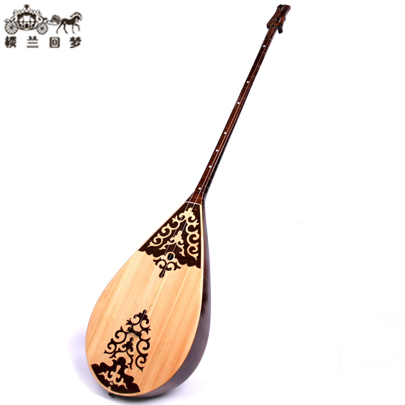 新疆少数民族哈萨克乐器samoa萨摩亚琴专业高档红木演奏级冬不拉