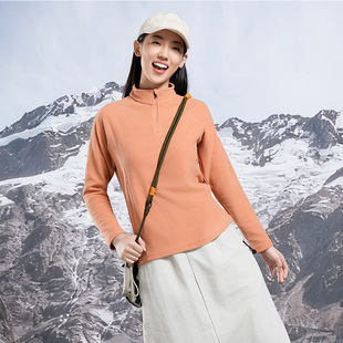 SCALER思凯乐户外立领抓绒衣男女冲锋衣内胆中间层保暖内搭摇粒绒