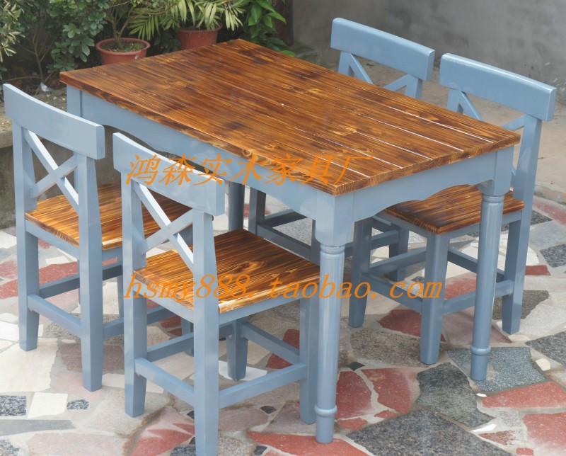 стол со стульями Hongsen solid wood furniture