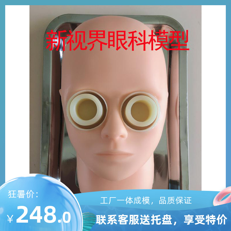 眼科手術練習模型眼科人頭模型眼球固定器豬眼眼科撕囊模型-Taobao