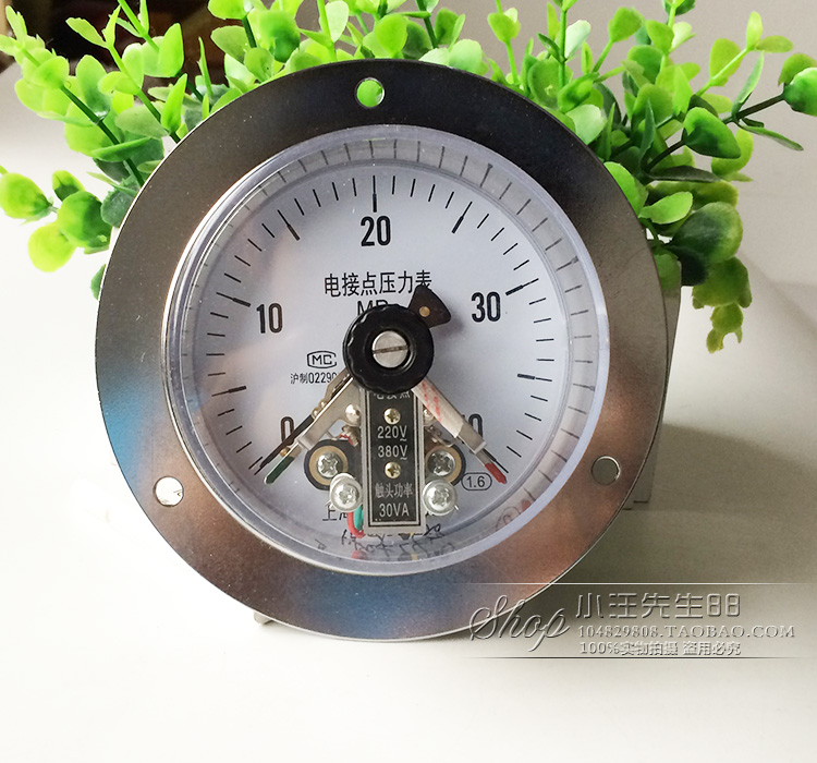 磁助式轴向带边电接点压力表 yxc-100zt 0-40mpa 上海