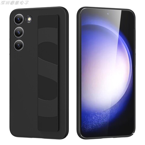 Shiny Waxed Matte Wrist Hand Band Strap Camera Lens Protection S24, S24 Plus, S24 Ultra Samsung Phone Case