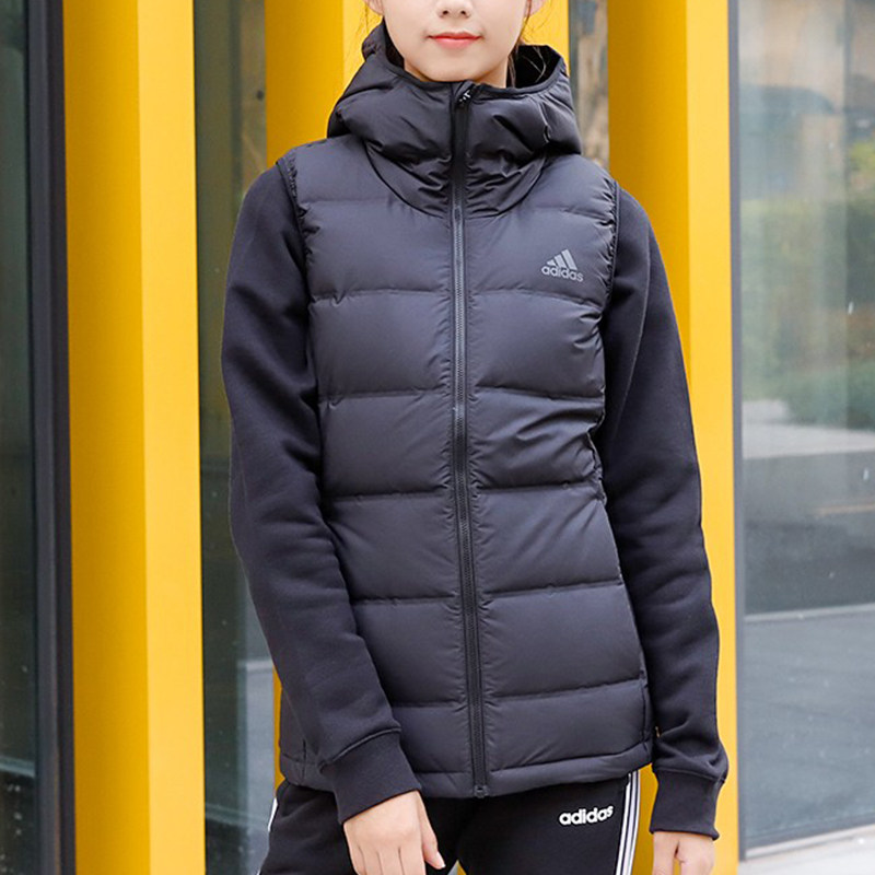 Adidas羽絨馬甲男裝2022秋冬季運動服羽絨背心無袖外套BQ2006 - Taobao