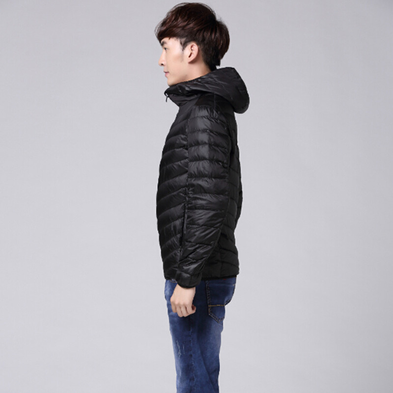 Купить Пуховик мужской Аутентичные Uniqlo по легкий пуховик с капюшоном ...