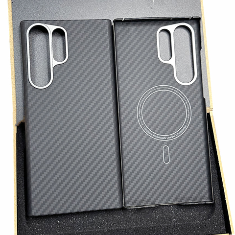 S24, S24 Plus, S24 Ultra Rimless Borderless Frame Lightweight Magnetic Hollow Heatsink Heat Dissipation Carbon Fiber Samsung