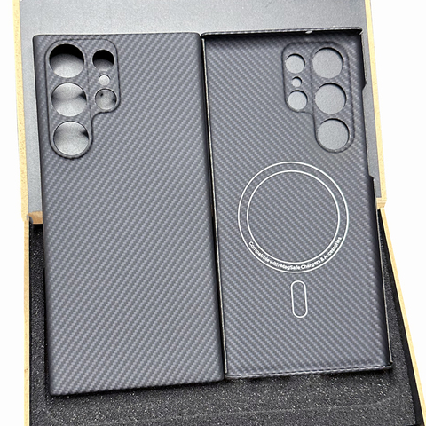 S24, S24 Plus, S24 Ultra Rimless Borderless Frame Lightweight Magnetic Hollow Heatsink Heat Dissipation Carbon Fiber Samsung