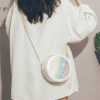 This Year's Popular Colorful Sequin Bag Women's 2020 New Net Red Cross Carrying Small Round Bag Small Fresh Student Shoulder Bag This Year's Popular Colorful Sequin Bag Women's 2020 New Net Red Cross Carrying Small Round Bag Small Fresh Student Shoulder Bag