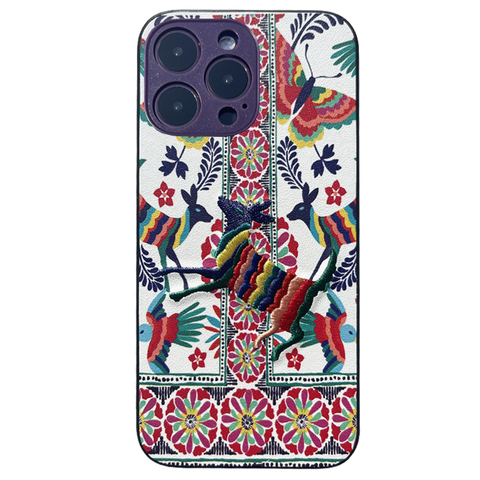 Trippy 3D Owl Embroidered 15, 14, 13, 12, 11 iPhone Case