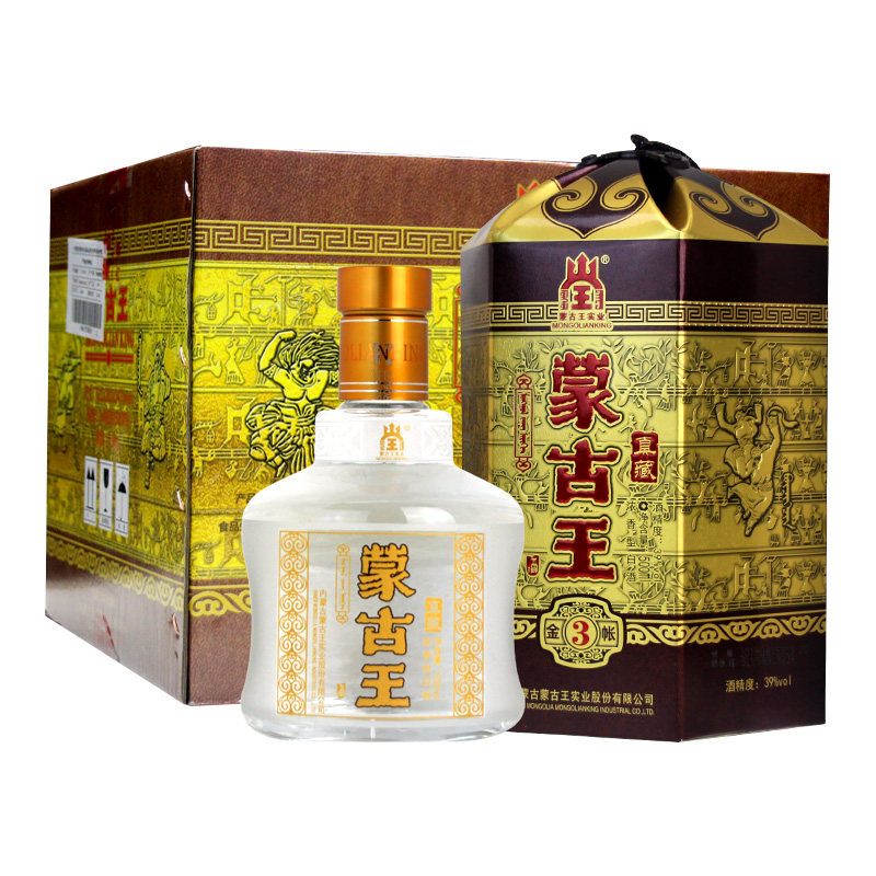 蒙古王52度金帐三系列单瓶500ml浓香型高度草原特产白酒评价- 淘宝网