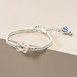 Lucky Swan Turkish Bracelet Women's Pure Silver Knitting Simple Couple's Bracelet Lucky Swan Turkish Bracelet Women's Pure Silver Knitting Simple Couple's Bracelet