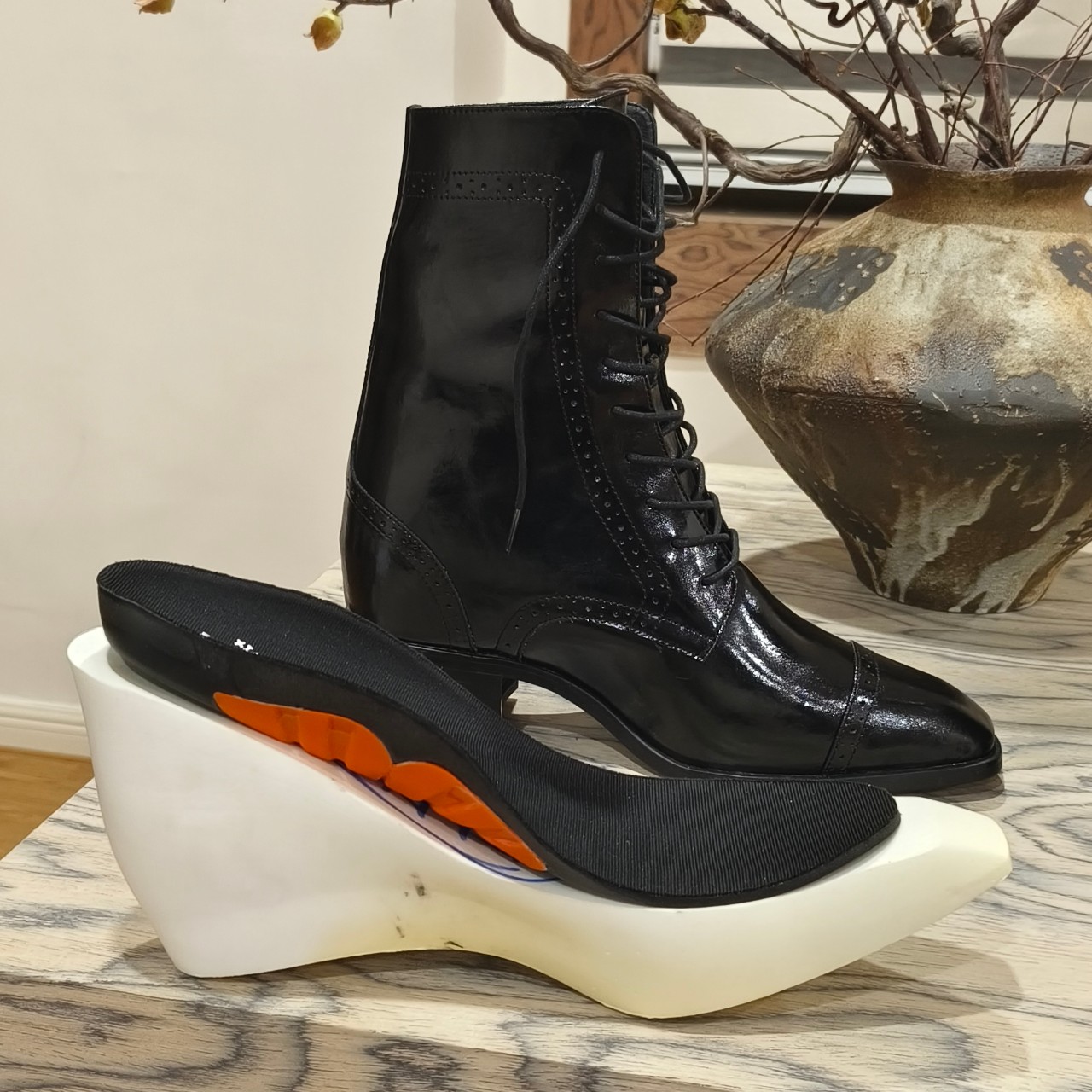 18cm马丁靴1.0 ～末日小豆子cosplay 隐形厚底增高鞋-淘宝网