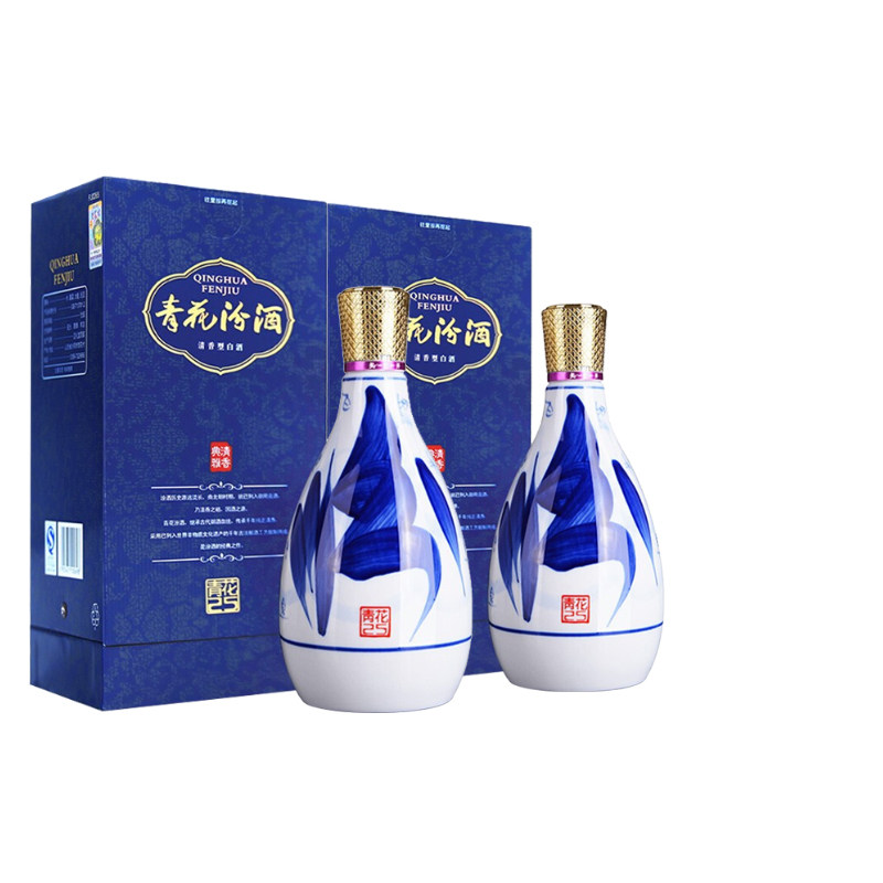 汾酒53度杏花村出口礼盒瓷瓶汾酒500ml高度清香型白酒评价- 淘宝网