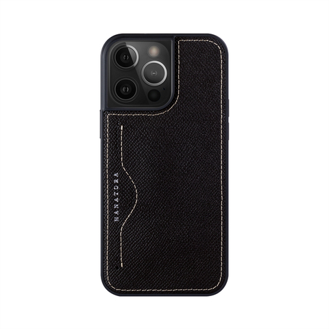 HANATORA Flower Tiger Genuine Leather Card Holder Luxury High-end 15, 14, 13, 12, 11 iPhone Case