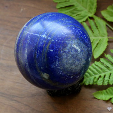 Другие 极品正品*帝王青阿富汗天然青金石球*1676克104毫米天然青金石球