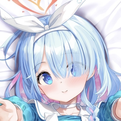 C102 karory 催眠妹メイド星宮あまねち水色兽耳娘等身抱枕套-Taobao