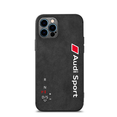 Alcantara Suede Microfiber AMG MPerformance Motorsport High End Premium 15, 15 Plus, 15 Pro, 15 Pro Max iPhone Case
