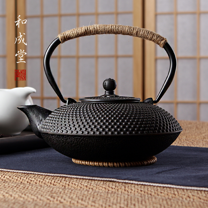 和成堂鑄鐵壺無塗層鐵茶壺日本南部生鐵壺茶具燒水煮茶老鐵壺-Taobao