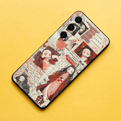 Anime – Demon Slayer Matte Soft Silicone TPU S24, S24 Plus, S24 Ultra, S23, S23 Plus, S23 Ultra, S22, S22 Plus, S22 Ultra