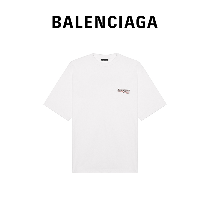 BALENCIAGA巴黎世家ALLOVER LOGO男士品牌印花短袖襯衫- Taobao