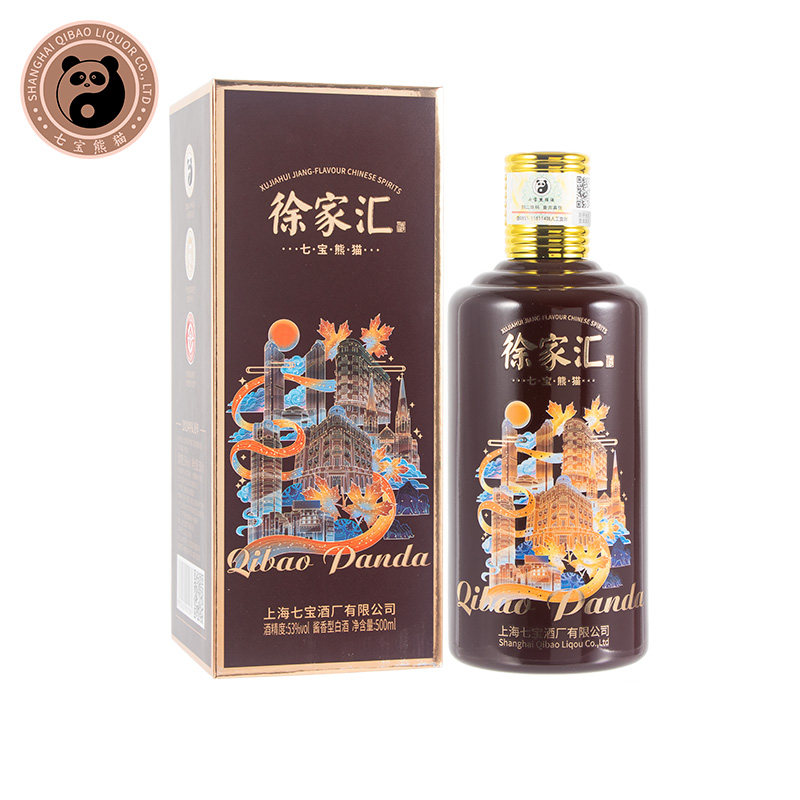 七宝熊猫臻选系列酱香型白酒53度500ml单瓶装评价- 淘宝网