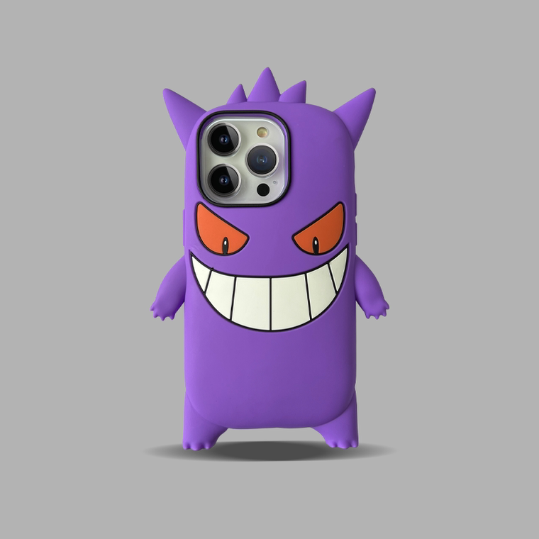 Pokemon Gengar New 3D Silicone TPU 15, 14, 13, 12 iPhone Case
