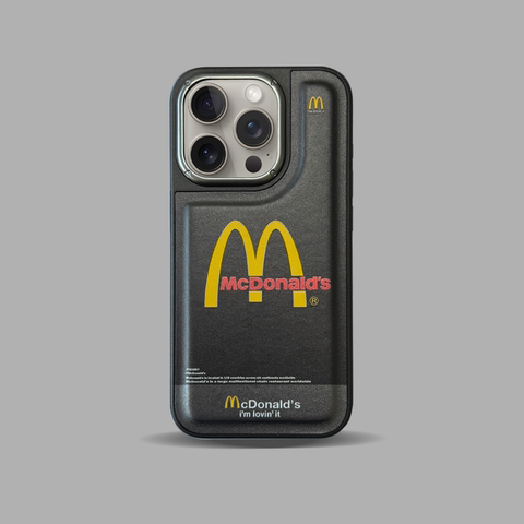 Black — McDonald's New Electroplated 15, 14, 13, 12 iPhone Case