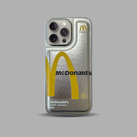 Silver — McDonald's New Electroplated 15, 14, 13, 12 iPhone Case