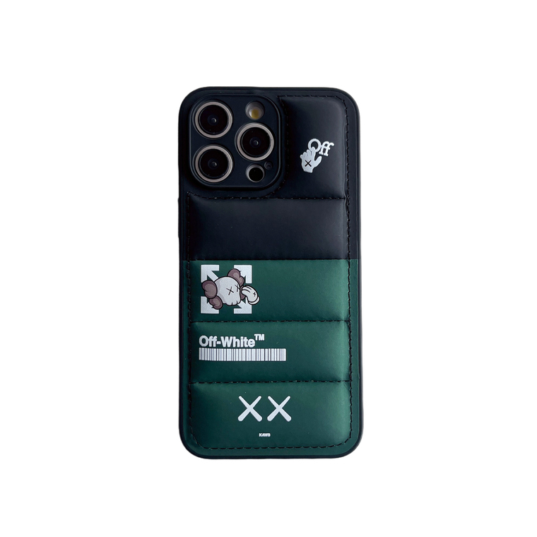 KAWS OFF WHITE Puffy Puffer Down Jacket 15, 14, 13, 12 iPhone Case