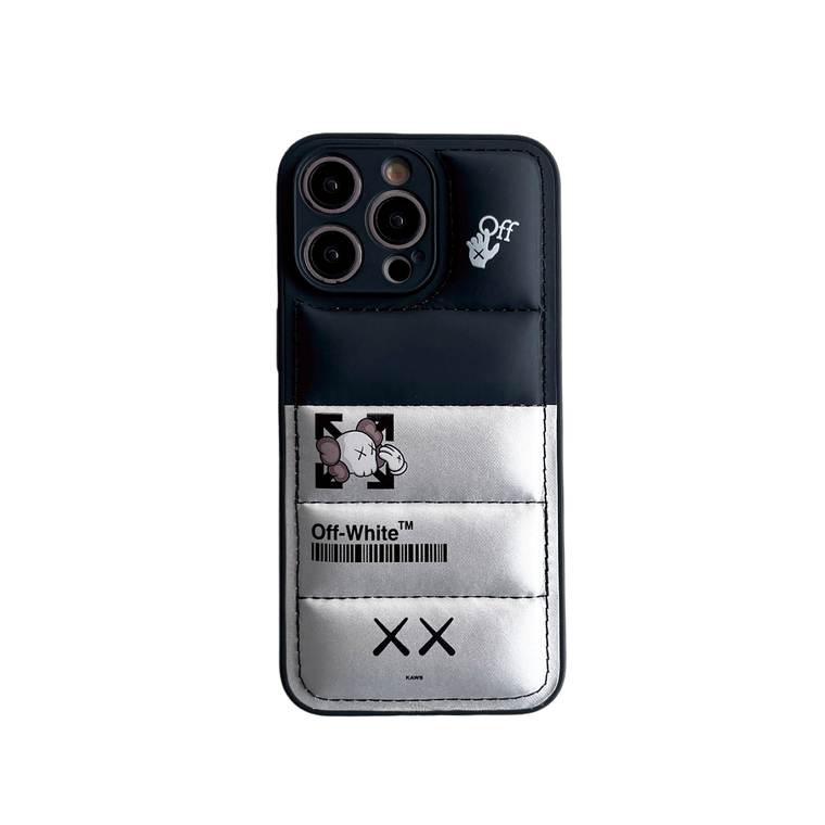KAWS OFF WHITE Puffy Puffer Down Jacket 15, 14, 13, 12 iPhone Case