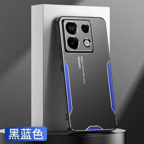 Metal Aluminum Two Tone Matte Anti Scratch Resistant Note 13, Note 13 Pro, Note 13 Pro+ Camera Lens Protection Phone Case
