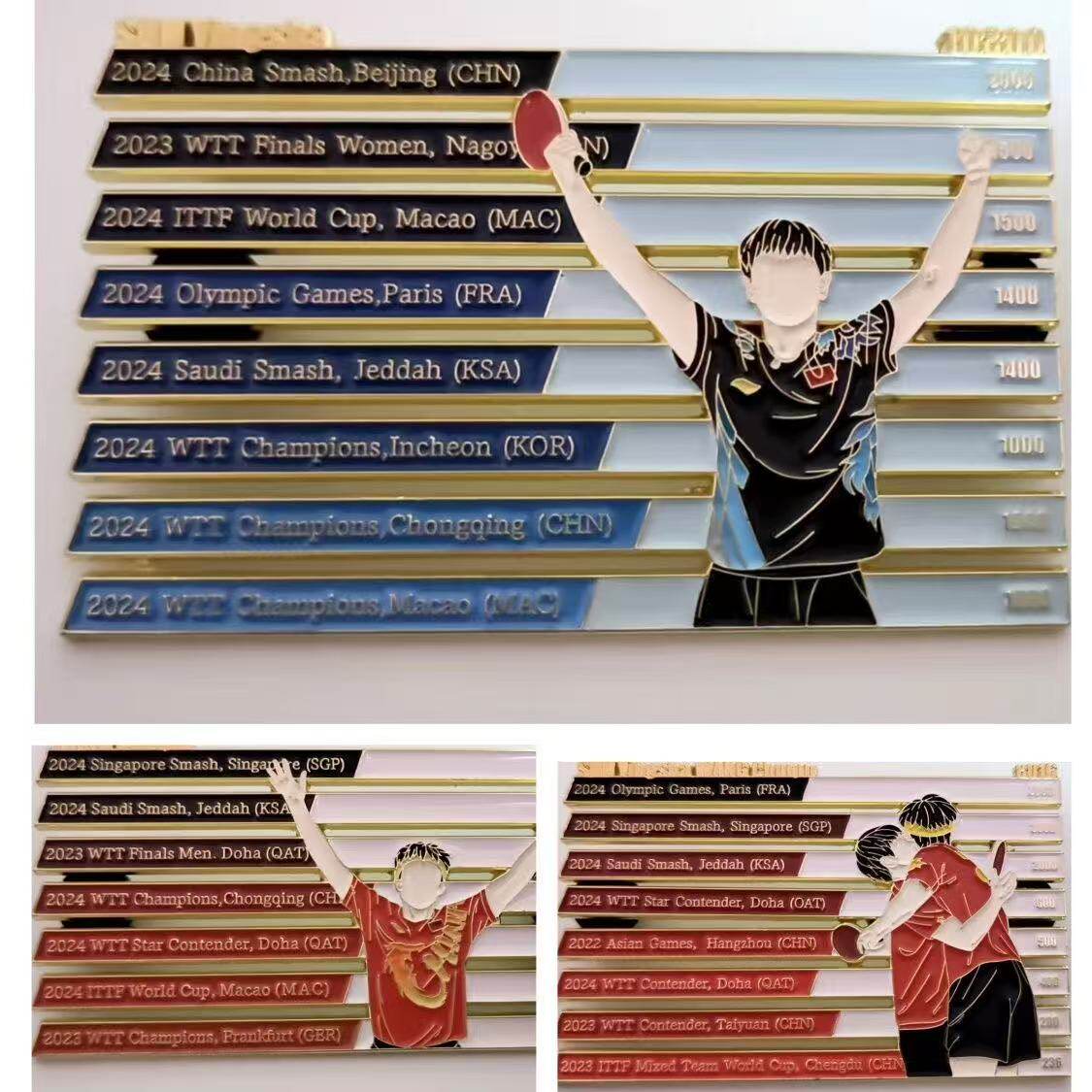 莎头pin徽章国乒莎头徽章礼盒送人饰品胸针孙颖莎王楚钦纪念品评价- 淘宝网