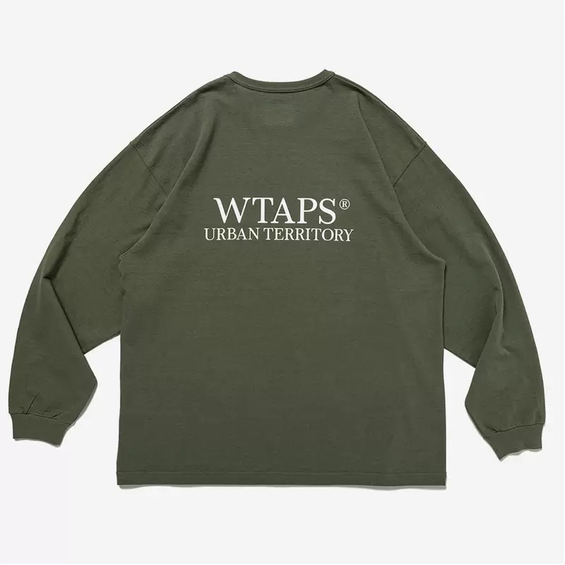 潮牌WTAPS WAFFLE LS COTTON華夫格圓領日系休閒寬鬆套頭休閒上衣22SS