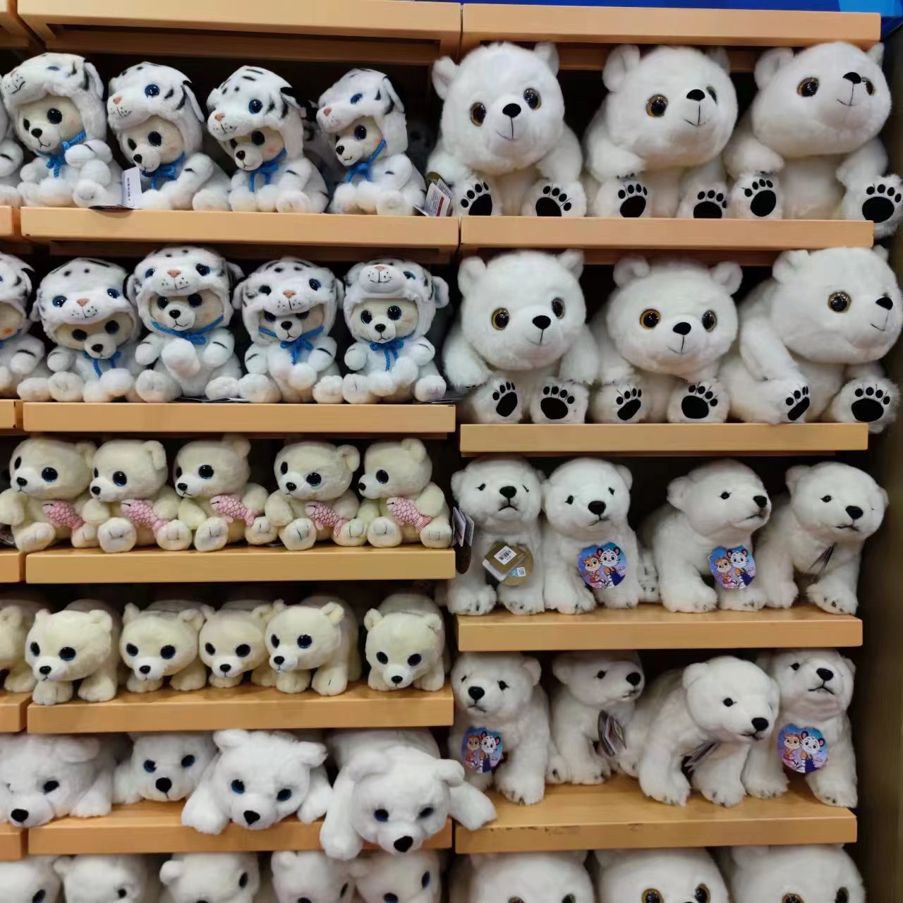 长隆野生动物园纪念品玩具新款白虎黄老虎毛绒公仔娃娃玩偶代购-Taobao