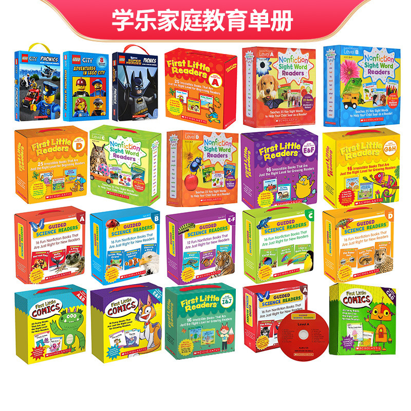 学乐小读者英语分级阅读盒装Scholastic First Little Readers Guided