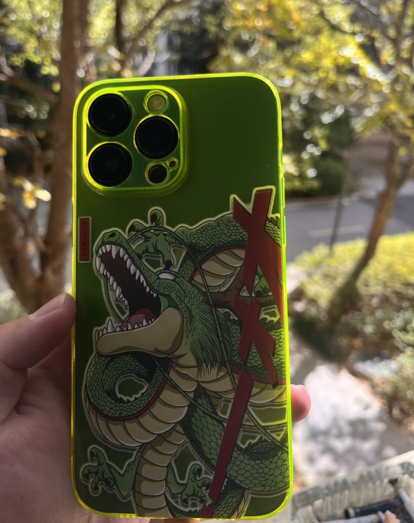 Fluorescence 17 Pro Max Wish-Granting Dragon : 3D Illustration, Clear Bumper Pro/Plus/Max/Air – 17, 16, 15, 14, 13 iPhone