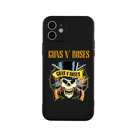 Guns And Roses New Metal Band Illustration 15, 14, 13, 12, 11 iPhone Case