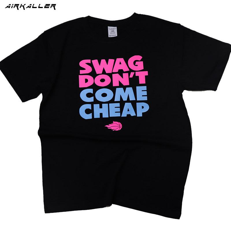 SWAG DON＂T COME CHEAP 篮球运动个性潮男潮女短袖T恤训练衫