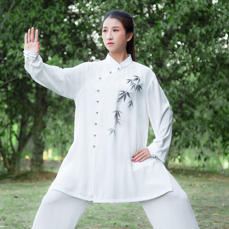 争风华高端太极服女士2023新款八段锦装太极拳练功服男武术表演服-Taobao