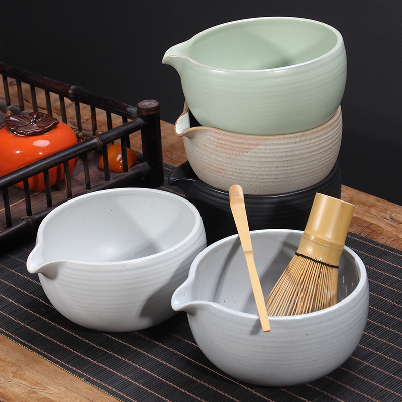 日式茶筅竹抹茶刷子工具百本立茶具套装碗陶瓷盘日本茶道配件器具