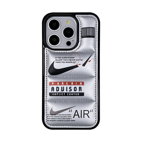 NIKE AIR Personalized Puffy Puffer Down Jacket 15, 14, 13, 12, 11 iPhone Case