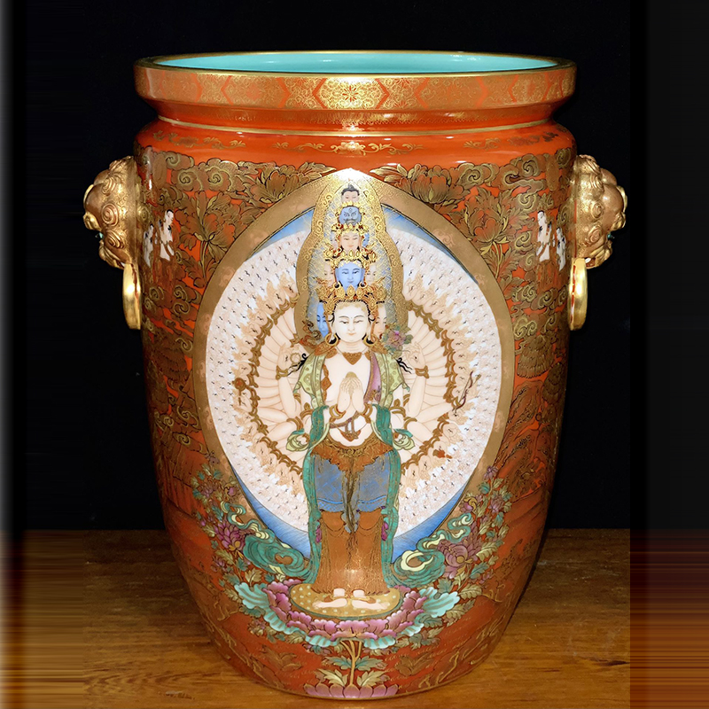 大清乾隆粉彩百马图双耳瓶仿古瓷器古董古玩老货收藏品- Taobao