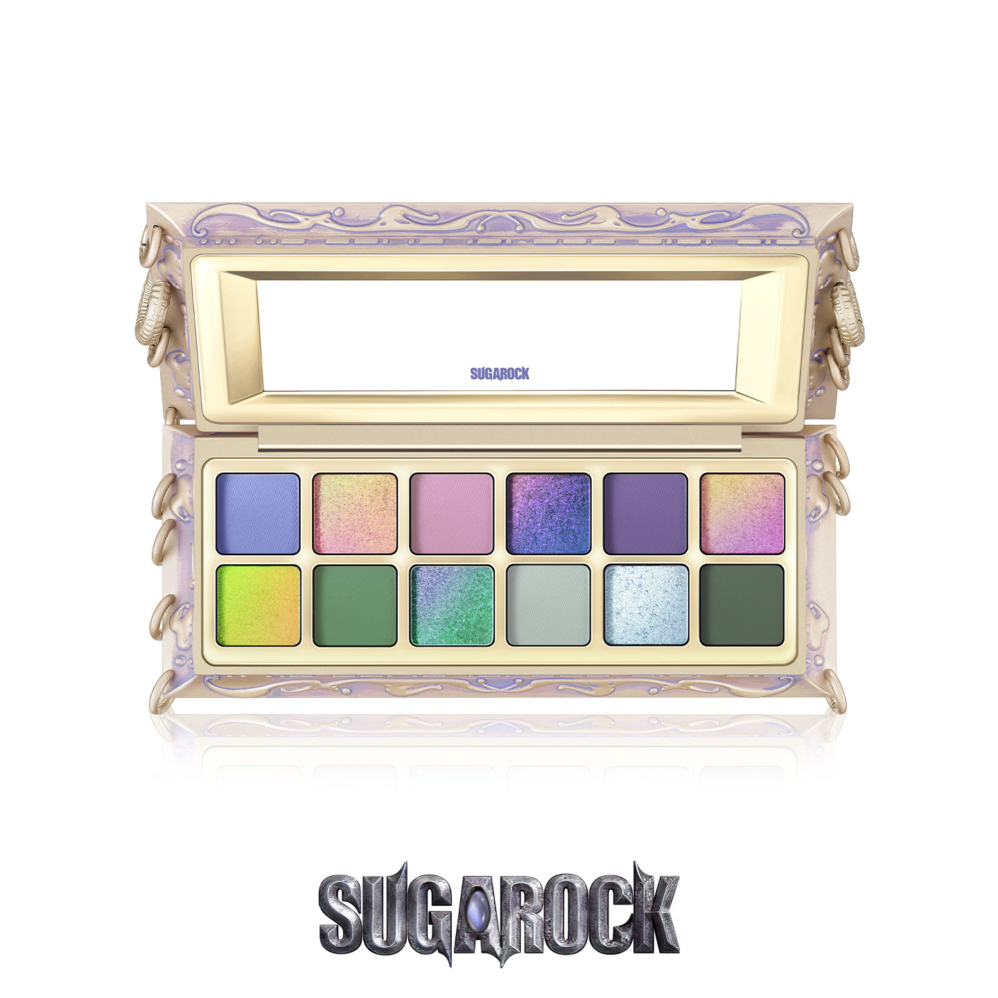 莲龙青Sugarock 荧妆叱咤/第一束光12色眼影盘评价- 淘宝网