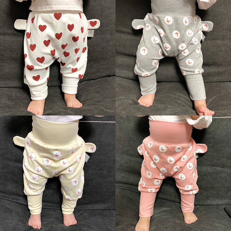 婴儿大pp裤夏装秋冬新款哈伦裤男1岁3宝宝高腰秋冬洋气裤子女春季